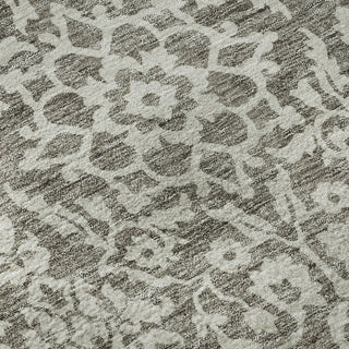 Piper Looms Mayfield Damask AMF920 Taupe Machine Washable Area Rug Swatch Image