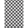 Piper Looms Mayfield Circles AMF921 Black Machine Washable Area Rug main image