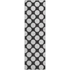 Piper Looms Mayfield Circles AMF921 Black Machine Washable Area Rug Runner Main Image