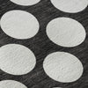 Piper Looms Mayfield Circles AMF921 Black Machine Washable Area Rug Swatch Image