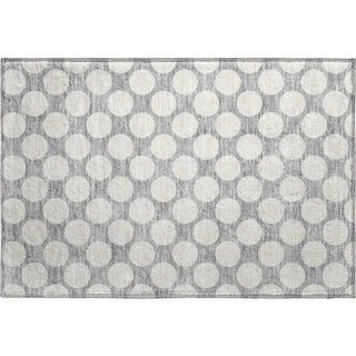 Piper Looms Mayfield Circles AMF921 Gray Machine Washable Area Rug Scatter Main Image