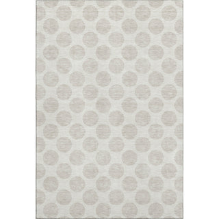 Piper Looms Mayfield Circles AMF921 Ivory Machine Washable Area Rug main image
