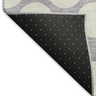 Piper Looms Mayfield Circles AMF921 Lavender Machine Washable Area Rug Backing Image