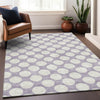 Piper Looms Mayfield Circles AMF921 Lavender Machine Washable Area Rug Lifestyle Image Feature