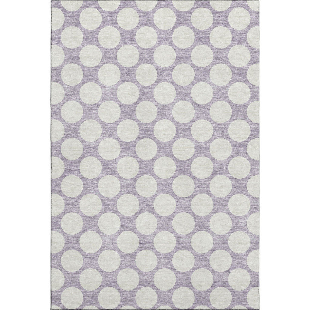 Piper Looms Mayfield Circles AMF921 Lavender Machine Washable Area Rug main image