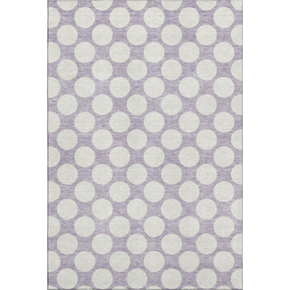 Piper Looms Mayfield Circles AMF921 Lavender Machine Washable Area Rug main image
