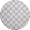 Piper Looms Mayfield Circles AMF921 Lavender Machine Washable Area Rug Round Main Image