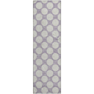 Piper Looms Mayfield Circles AMF921 Lavender Machine Washable Area Rug Runner Main Image