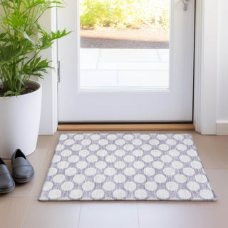 Piper Looms Mayfield Circles AMF921 Lavender Machine Washable Area Rug Scatter Lifestyle Image Feature