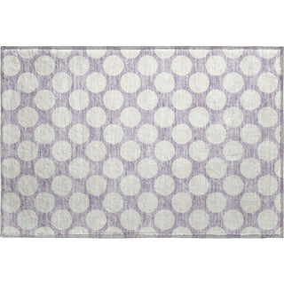 Piper Looms Mayfield Circles AMF921 Lavender Machine Washable Area Rug Scatter Main Image