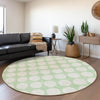 Piper Looms Mayfield Circles AMF921 Mint Machine Washable Area Rug Round Lifestyle Image Feature