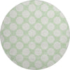 Piper Looms Mayfield Circles AMF921 Mint Machine Washable Area Rug Round Main Image