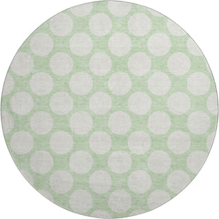 Piper Looms Mayfield Circles AMF921 Mint Machine Washable Area Rug Round Main Image