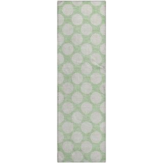 Piper Looms Mayfield Circles AMF921 Mint Machine Washable Area Rug Runner Main Image