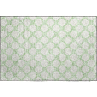 Piper Looms Mayfield Circles AMF921 Mint Machine Washable Area Rug Scatter Main Image