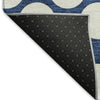 Piper Looms Mayfield Circles AMF921 Navy Machine Washable Area Rug Backing Image