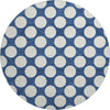 Piper Looms Mayfield Circles AMF921 Navy Machine Washable Area Rug Round Main Image