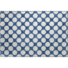 Piper Looms Mayfield Circles AMF921 Navy Machine Washable Area Rug Scatter Main Image