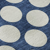 Piper Looms Mayfield Circles AMF921 Navy Machine Washable Area Rug Swatch Image