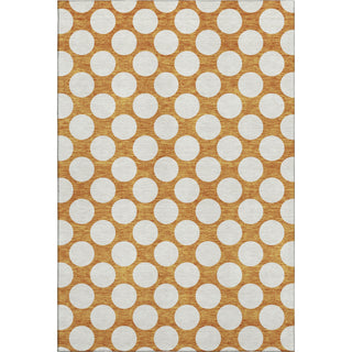 Piper Looms Mayfield Circles AMF921 Orange Machine Washable Area Rug main image