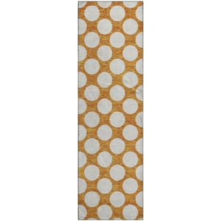 Piper Looms Mayfield Circles AMF921 Orange Machine Washable Area Rug Runner Main Image