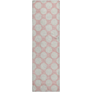 Piper Looms Mayfield Circles AMF921 Pink Machine Washable Area Rug Runner Main Image