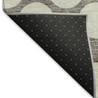 Piper Looms Mayfield Circles AMF921 Taupe Machine Washable Area Rug Backing Image