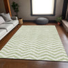 Piper Looms Mayfield Chevron AMF922 Aloe Machine Washable Area Rug Lifestyle Image Feature