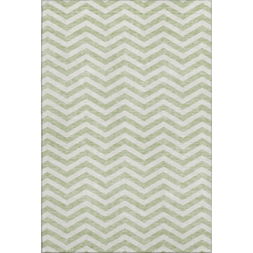 Piper Looms Mayfield Chevron AMF922 Aloe Machine Washable Area Rug main image