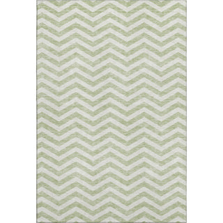Piper Looms Mayfield Chevron AMF922 Aloe Machine Washable Area Rug main image