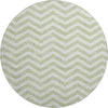 Piper Looms Mayfield Chevron AMF922 Aloe Machine Washable Area Rug Round Main Image