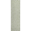 Piper Looms Mayfield Chevron AMF922 Aloe Machine Washable Area Rug Runner Main Image