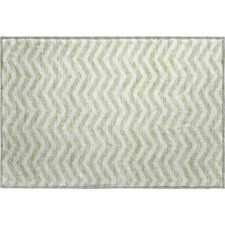 Piper Looms Mayfield Chevron AMF922 Aloe Machine Washable Area Rug Scatter Main Image