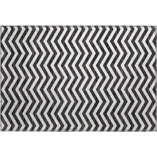 Piper Looms Mayfield Chevron AMF922 Black Machine Washable Area Rug Scatter Main Image