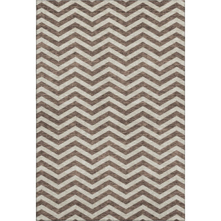 Piper Looms Mayfield Chevron AMF922 Brown Machine Washable Area Rug main image