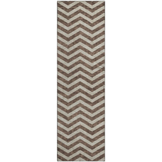 Piper Looms Mayfield Chevron AMF922 Brown Machine Washable Area Rug Runner Main Image