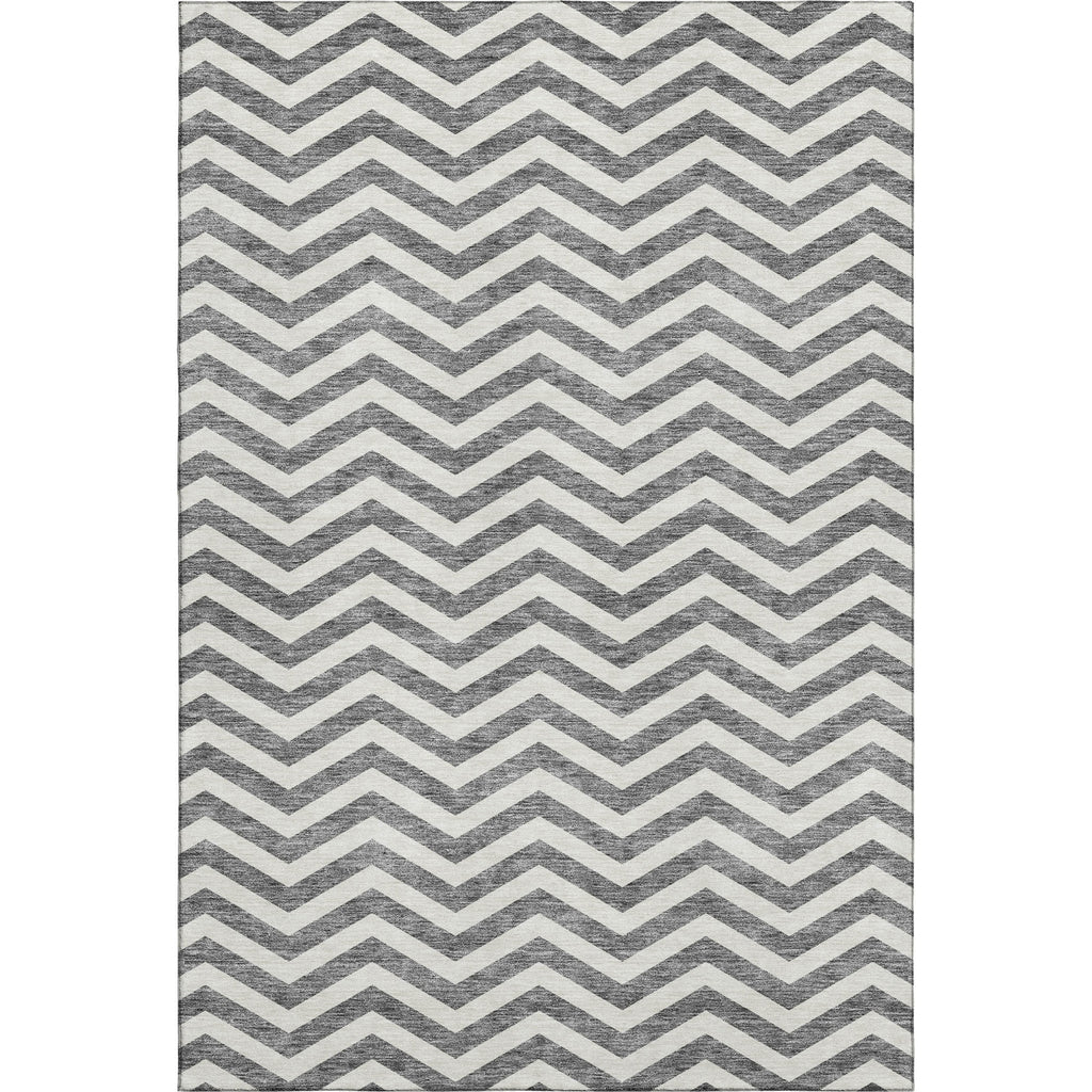 Piper Looms Mayfield Chevron AMF922 Gray Machine Washable Area Rug main image