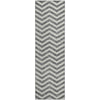 Piper Looms Mayfield Chevron AMF922 Gray Machine Washable Area Rug Runner Main Image