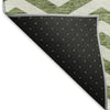 Piper Looms Mayfield Chevron AMF922 Green Machine Washable Area Rug Backing Image