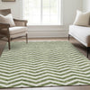 Piper Looms Mayfield Chevron AMF922 Green Machine Washable Area Rug Lifestyle Image Feature