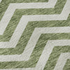 Piper Looms Mayfield Chevron AMF922 Green Machine Washable Area Rug Swatch Image