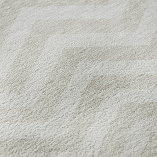 Piper Looms Mayfield Chevron AMF922 Ivory Machine Washable Area Rug Swatch Image