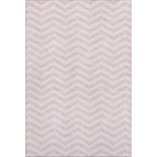 Piper Looms Mayfield Chevron AMF922 Pink Machine Washable Area Rug main image