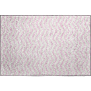 Piper Looms Mayfield Chevron AMF922 Pink Machine Washable Area Rug Scatter Main Image