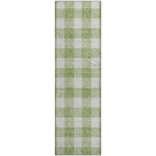 Piper Looms Mayfield Plaid AMF923 Aloe Machine Washable Area Rug Runner Main Image