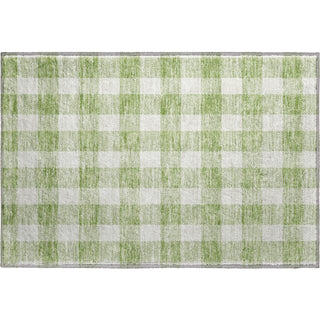 Piper Looms Mayfield Plaid AMF923 Aloe Machine Washable Area Rug Scatter Main Image