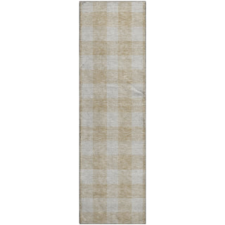 Piper Looms Mayfield Plaid AMF923 Beige Machine Washable Area Rug Runner Main Image