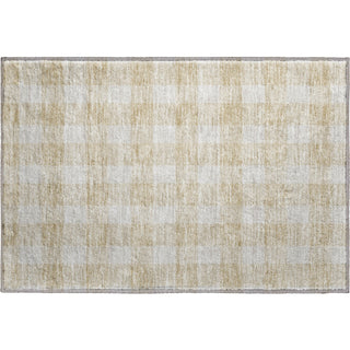 Piper Looms Mayfield Plaid AMF923 Beige Machine Washable Area Rug Scatter Main Image