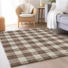 Piper Looms Mayfield Plaid AMF923 Brown Machine Washable Area Rug Lifestyle Image Feature