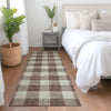 Piper Looms Mayfield Plaid AMF923 Brown Machine Washable Area Rug Runner Lifestyle Image Feature